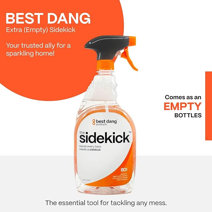 Empty Sidekick Bottle, Kitchen and Household Cleaning Supplies, Perfect for Light-duty Cleaning