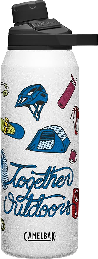 CamelBak Chute Mag 32oz Vacuum Insulated Stainless Steel Water Bottle, Wild Pride