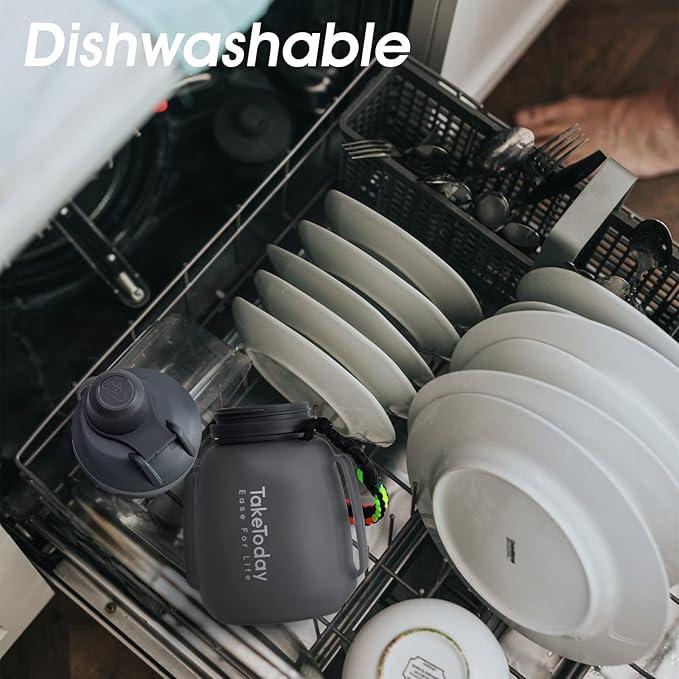 Collapsible Water Bottles 40 OZ Motivational Water Bottle with Straw and Paracord Handle Silicone Sports Water Jug with Times Leakproof Large Water Bottle for Yoga Camping Outdoors