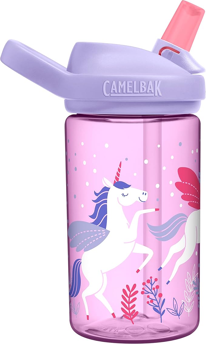 CamelBak Eddy+ 14oz Kids Water Bottle with Tritan Renew – Straw Top, Leak-Proof When Closed - Limited Edition Colors