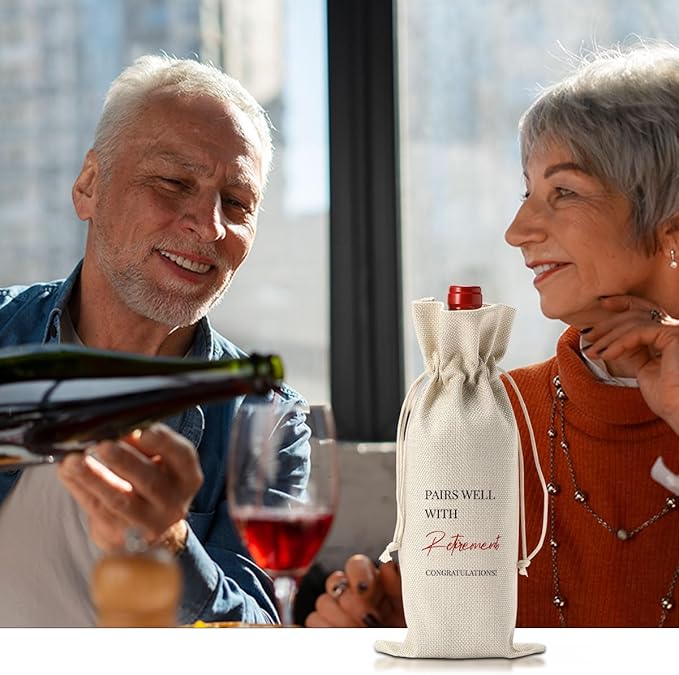 Retirement Wine Bag Retirement Gifts for Women Men Farewell Gifts for Coworkers Pairs Well With Retirement Wine Bag Going Away Gifts for Friends
