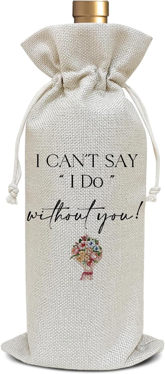 Bridesmaids Proposal Gifts, Gifts for Wedding Gift for Maid of Honor Sister Friend Bridesmaid Gifts Bridal Shower Bachelorette Party Favor Wine Bag Decoration Supplies, Wine Gifts for Women /16