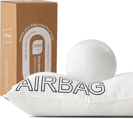 Premium Supportive & Fluffy Queen Size Bed Pillow for Side Back Stomach Sleepers, Luxury Hotel Quality Extra Soft Feather Down Alternative Filling, Cooling Smooth Cover for Sleeping, Relief Neck Pain