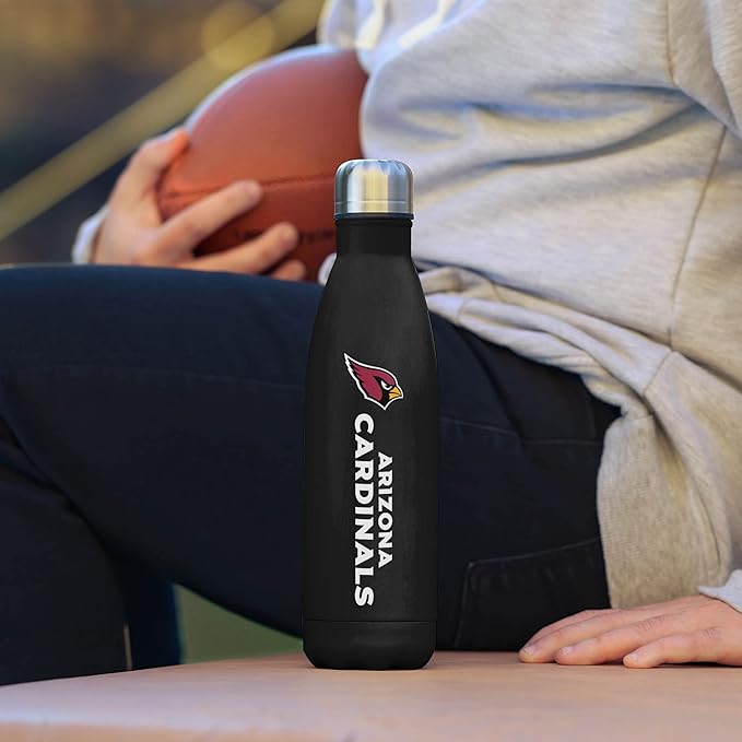 FOCO NFL unisex-adult NFL Team Logo Wordmark Chill Water Bottle