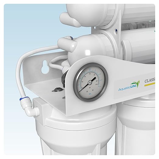 AquaticLife 5-Stage 200 GPD Hydroponic Reverse Osmosis Water Filtration System RO Filter Unit, High Efficiency