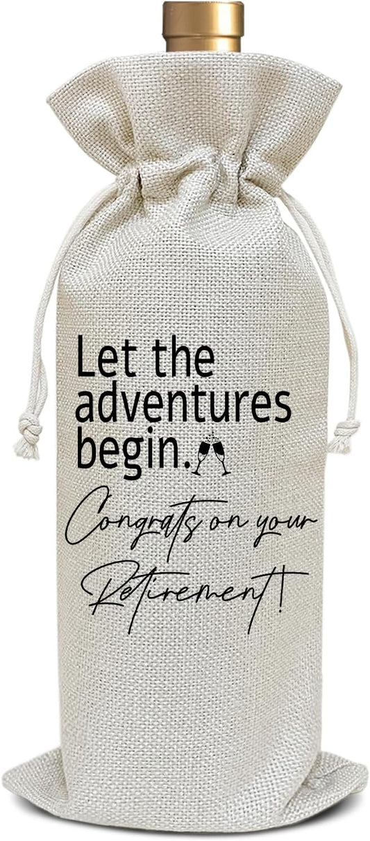 Retirement Gifts for Women Men Grandma Grandpa, Coworker Goodbye Gifts Farewell Gifts for Friend Colleagues Boss Retirement Wine Bag Party Favor Decoration Supplies, Wine Gifts for Women Men /18