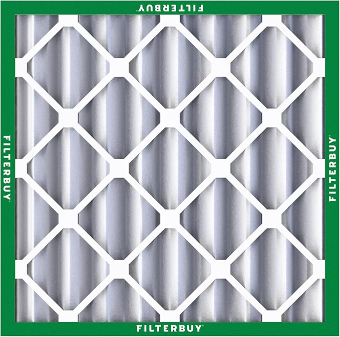 Filterbuy 24x24x4 Air Filter MERV 8 Dust Defense (12-Pack), Pleated HVAC AC Furnace Air Filters Replacement (Actual Size: 23.38 x 23.38 x 3.63 Inches)