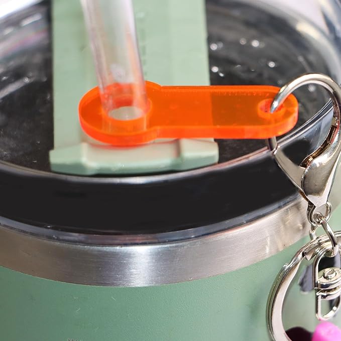 PIAOLGYI Tumbler Straw Charm Holder,Water Bottle Accessories for Stanley,Acrylic Cup Straw Charm Holders(8 Pcs)