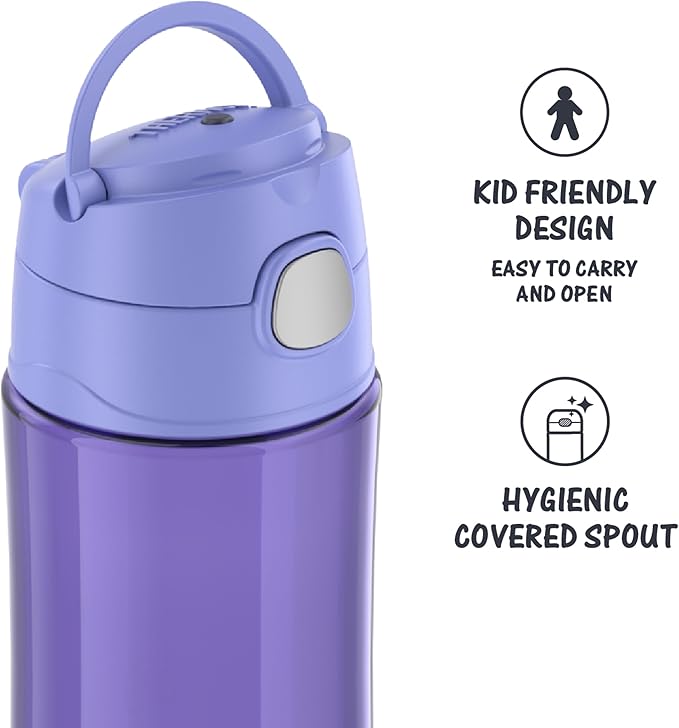 THERMOS FUNTAINER 16 Ounce Plastic Hydration Bottle with Spout, Lavender