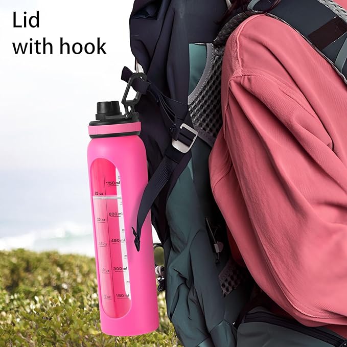 Glass Shaker Bottle,34oz BPA-Free Blender Shaker Bottle With Ball and Cleaning Brush for Protein Mixes Fitness