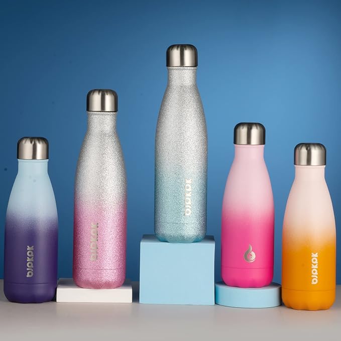 BJPKPK Water Bottles Insulated 12oz Stainless Steel Water Bottle,Angel White