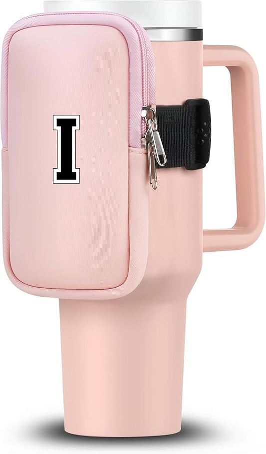 Mini Water Bottle Pouch for Stanley-Tumbler pouch with Zipper Pocket, Stanley pouch, Insulated Mug pouch, Tumbler carry holder pouch, Travel mug pouch | Waterproof