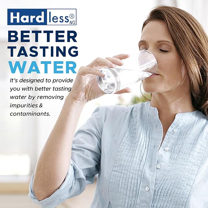 Replacement Cartridge for Hardless NG4L Whole House Water Filter - Designed for Areas with Extra Hard Water, Provides Clean and Filtered Water, Easy Installation - 8-Month Capacity