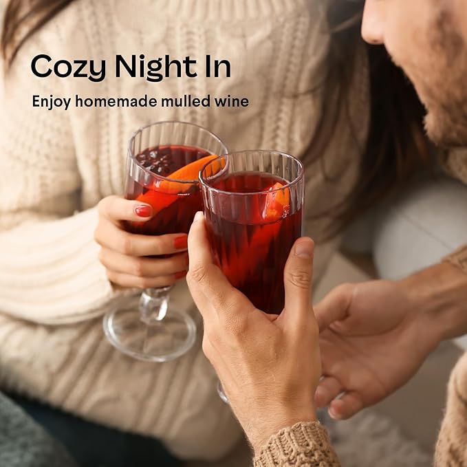 Cooking Gift Set Mulled Wine Kit | Stainless Steel Infuser for Wine & Spices, 10 Reusable Bags, Ladle | Wine Gifts for Women, Valentines Gift Ideas, Unique Hostess Gifts