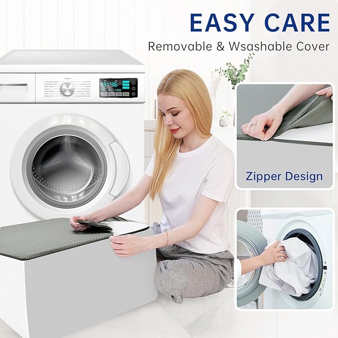 QUINEEHOM Bed Wedge Pillow for Sleeping, 12 Inch Triangle Bed Wedge for Adults, Memory Foam Wedge with Washable Cover, Hypoallergenic 30 Degree Pillow for Acid Reflux, Knee, Snoring, White&Light Grey