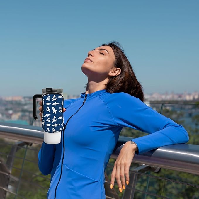 Galaxy Mandala Water Bottle Pouch for Stanley Cup 40oz 30oz,Personalized Gym Purse for Men Women, Tumbler Pouch with Versatile Pocket Water Bottle Bag for Cards, Keys, Phone