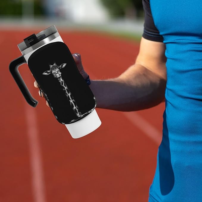 Galaxy Mandala Water Bottle Pouch for Stanley Cup 40oz 30oz,Personalized Gym Purse for Men Women, Tumbler Pouch with Versatile Pocket Water Bottle Bag for Cards, Keys, Phone