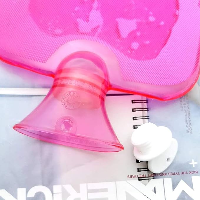 Markeny 2PCS Hot Water Bags, Premium Classic Rubber Water Bottle for Cold Weather