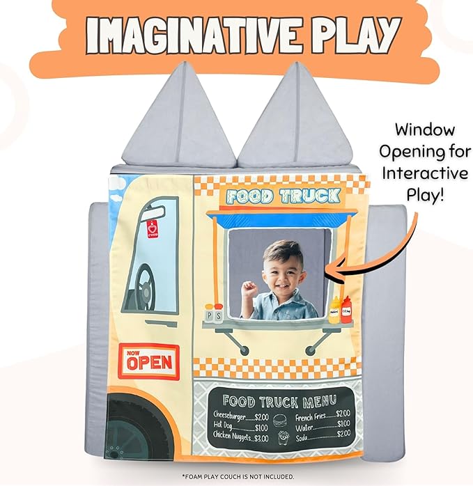 Play Panel for Childrens Foam Sofa Kids Couch (Food Truck)