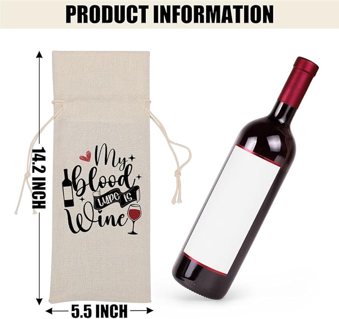Funny Wine Quotes Wine Bag Wine Tasting Party Supplies for Wine Lovers Women Men Bride Mother Friend Christmas Birthday Wedding Bachelorrette Party Wine Bags