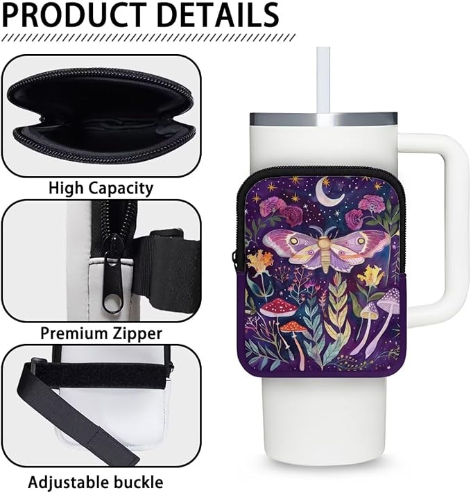 Cup Carrier Pouch Water Bottle Pouch for Stanley Accessories