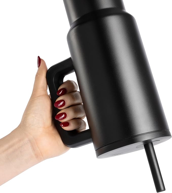 Simple Modern 40 oz Tumbler with Handle and Straw Lid | 4th of July Insulated Reusable Stainless Steel Water Bottle Travel Mug Cupholder Use | Gifts for Women Men Him Her | Trek Signature | USA