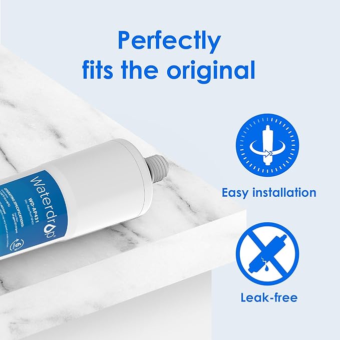 Waterdrop Scale Inhibitor Filter Replacement for Aqua-Pure® System AP430SS, AP431 Whole House Scale Inhibition Inline Water System, Prevent Scale Accumulation and Protect Water Heaters, 1 Pack