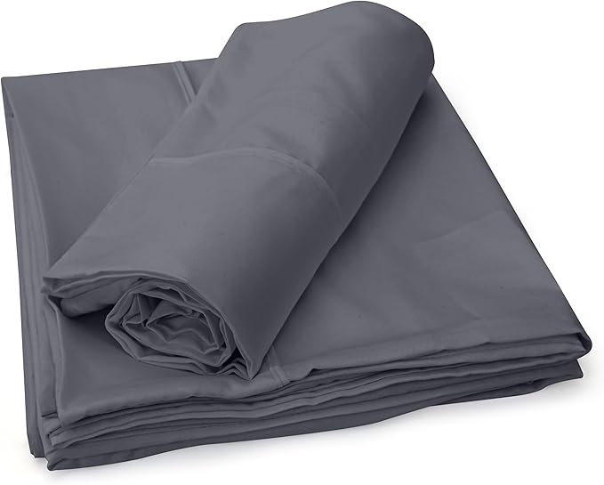 Utopia Bedding Body Pillow Cases - 2 Pack - Envelope Closure - Soft Brushed Microfiber Fabric - Shrinkage and Fade Resistant Pillow Covers 21 X 54 Inches (Body, Grey)