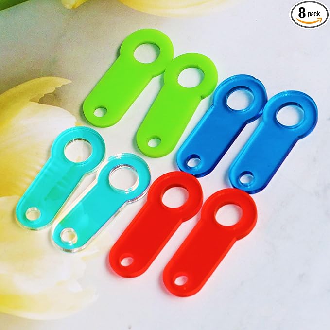 PIAOLGYI Tumbler Straw Charm Holder,Water Bottle Accessories for Stanley,Acrylic Cup Straw Charm Holders(8 Pcs)