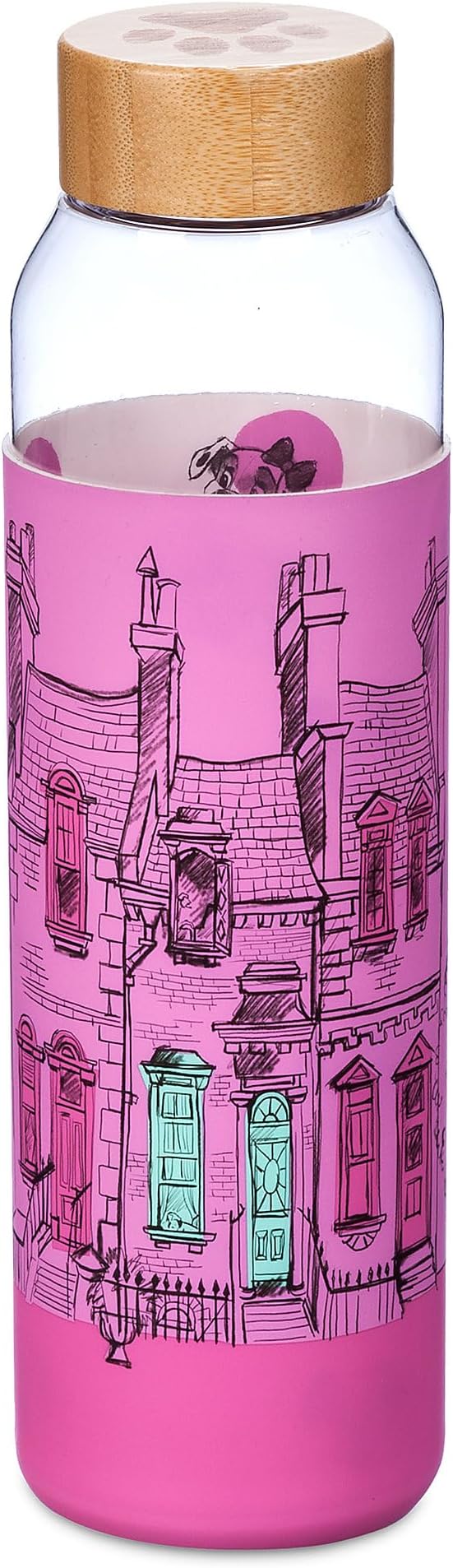 Disney Store Official 101 Dalmatians Water Bottle with Reversible Sleeve, Housewarming Gifts For Men, Women, and Kids