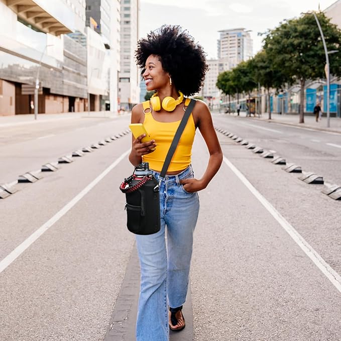 Water Bottle Bag Replacement - Carrying Pouch for Water Jug Flask Bottles, Stainless Steel Gallon Water Bottle Sleeve