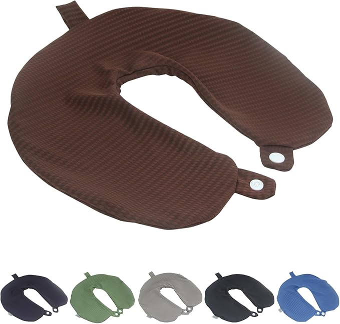 Neck Pillow Cover, Travel Neck Pillow Cover, Travel Neck Pillow Case Cover, Travel U Neck Pillow Cover, Soft and Smooth, Neck Pillow Replacement Cover (Only Pillow Covers, no Filler)