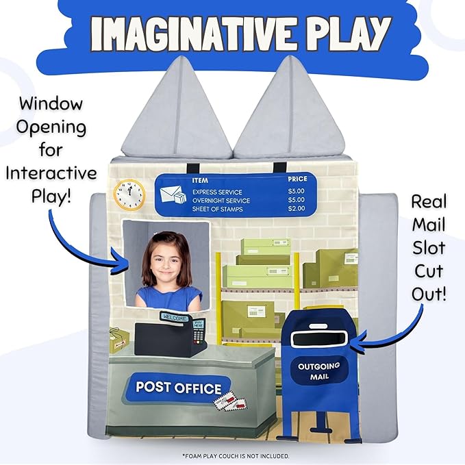 Play Panel for Childrens Foam Sofa Kids Couch (Post Office)