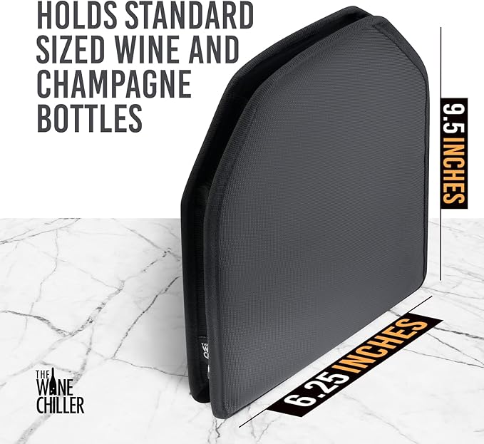 Wine Cooler Sleeve, High Quality Solid Gel Wine Sleeve, Reusable Wine Bottle Cooler, White