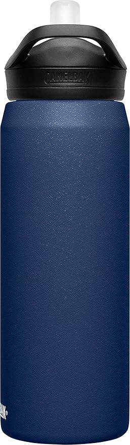 CamelBak eddy+ Water Bottle with Straw 25oz - Insulated Stainless Steel, Navy