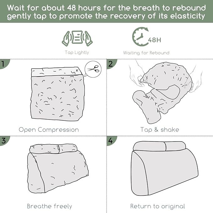 HIGOGOGO Wedge Headboard Pillow, Bed Rest Reading Pillow, Backrest Positioning Support Bolster Cushion with Removable Cover,King Size 76.8X20.4X8.4,Coffee