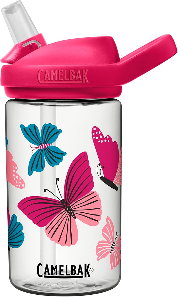 CamelBak Eddy+ 14oz Kids Water Bottle with Tritan Renew – Straw Top, Leak-Proof When Closed