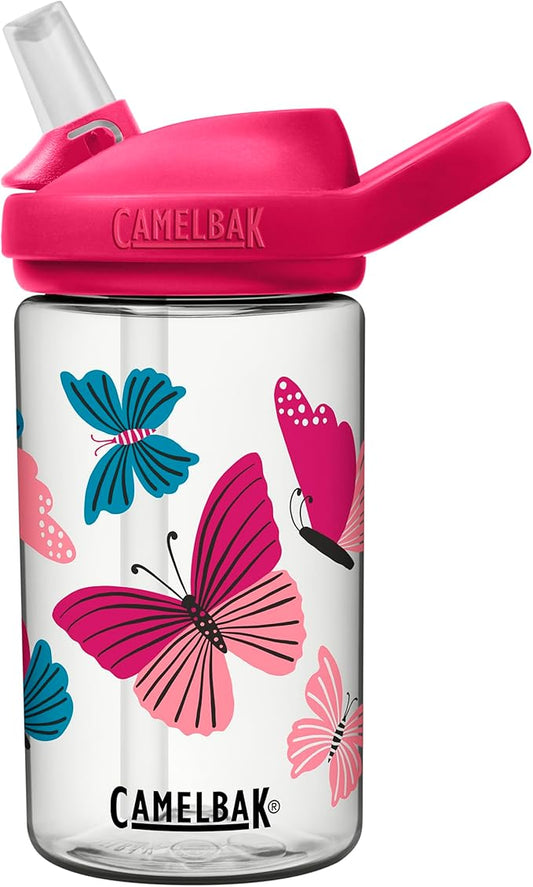 CamelBak Eddy+ 14oz Kids Water Bottle with Tritan Renew – Straw Top, Leak-Proof When Closed