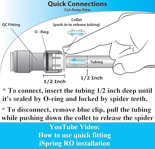 iSpring RCC1UP-AK 100GPD Under Sink 7-Stage Reverse Osmosis RO Drinking Filtration System and Water Filter for Sink with Alkaline Remineralization, Booster Pump and UV Ultraviolet Filter, White