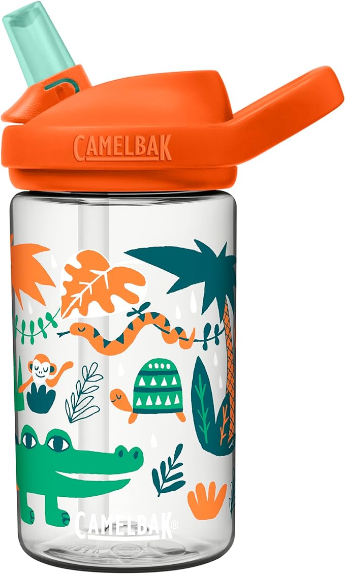 CamelBak Eddy+ 14oz Kids Water Bottle with Tritan Renew – Straw Top, Leak-Proof When Closed