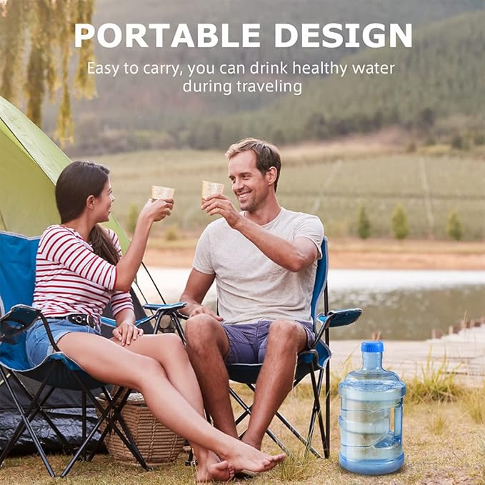 Water Storage Container, 5L/ 1. 3 Gallon Water Bottle with Screw Cap and Handle - Portable Water Jug for Sports Outdoor Travel Camping Supplies