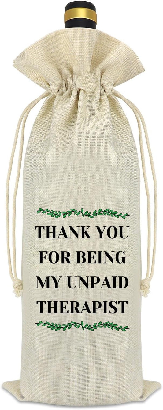 Birthday Gifts for Best Friends Friendship Gifts Therapist Gifts for Her Wine Bag Thank You Gifts for Coworkers Christmas Thanksgiving Valentine's Day Gifts Teacher Bestie Appreciation Gift Wine Cover