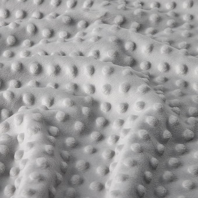 DaysU Silky Micro Soft Plush Baby Blankets for Girls with Print Animal Pattern and Soothing Raised Dots, Double Layer Bed Throws for Toddler Cot, Puppy, Pink, 50x60 Inches