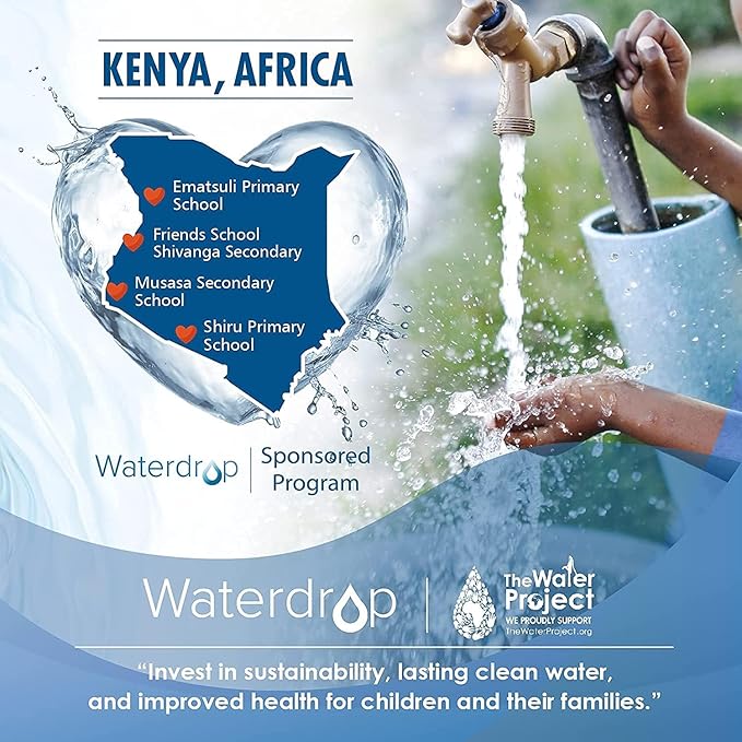 Waterdrop WD-PF-AL Replacement Alkaline Filters for All Waterdrop Pitcher and Dispenser Filtration System, Improved Coffee Taste, Last Up to 100 Gallons (Pack of 2)