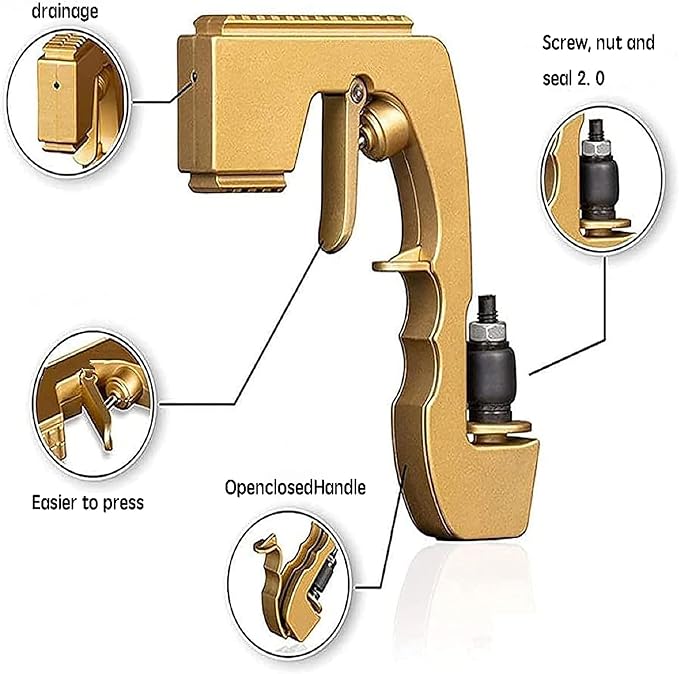 Champagne Gun,Champagne Gun Shooter，Beer Gun，Champagne Spray Gun，Beer Water Gun,Beer Gun For Birthday Celebrations,Adjustable Champagne Sprayer,Champagne Gun Shooter (Black)