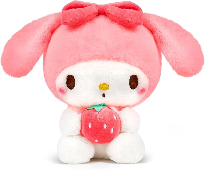 Kawaii Plush Toys with Strawberry 10'', Cartoon Stuffed Animals Anime Plush Doll Figure Toy Throw Pillow - Gift for Girls Boys