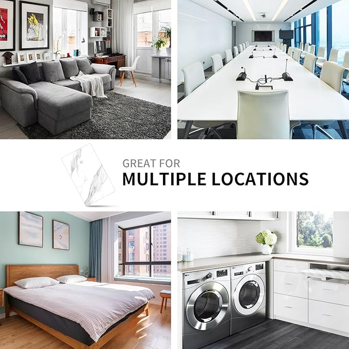 Marble Grey Wall Plate Decorative Light Switch Cover 1-Gang Single Toggle Faceplate for Bathroom Farmhouse Kitchen Bedroom White