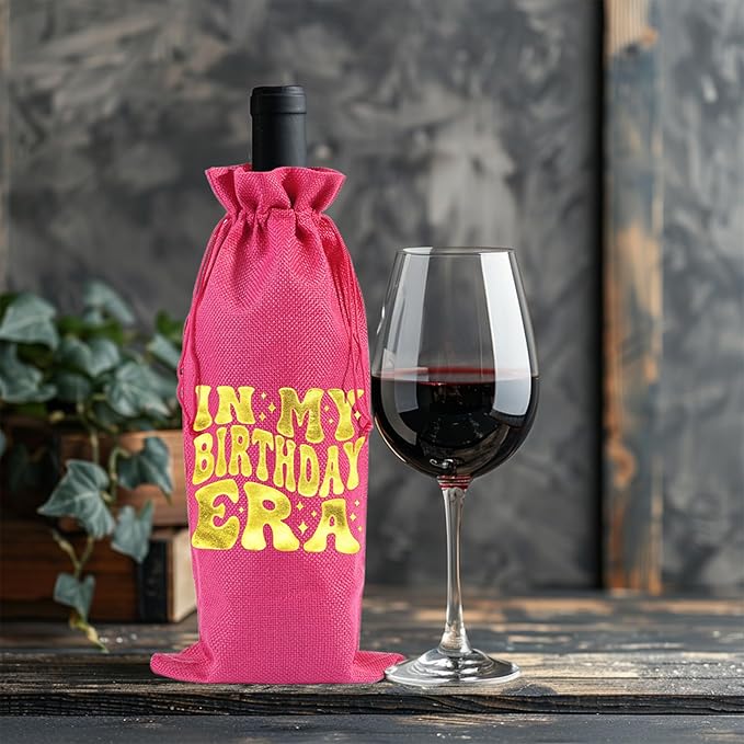 comfit In My Birthday Era Wine Bag,Birthday Wine Gifts for Her,Happy Birthday Wine Bag,Birthday Decorations,Wine gift bags