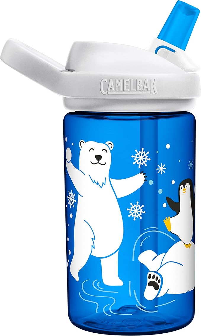CamelBak Eddy+ 14oz Kids Water Bottle with Tritan Renew – Straw Top, Leak-Proof When Closed - Limited Edition Colors