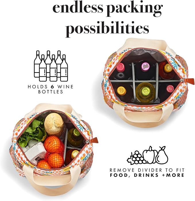 Fit + Fresh Soft Cooler Bag Insulated Leak Proof, Insulated Cooler Bag, Soft Cooler Bag, Cooler Tote Bag, Cooler Bags Insulated for Travel, Insulated Bag Cooler, Large Insulated Cooler Bag, Pineapple